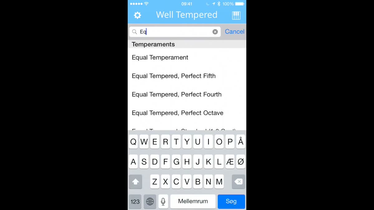 Choosing and Applying Temperaments screenshot